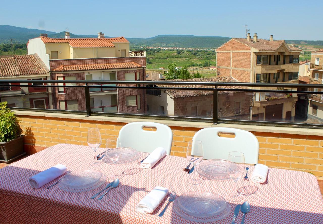 Ático en el centro con terraza y barbacoa Entrena Exterior foto